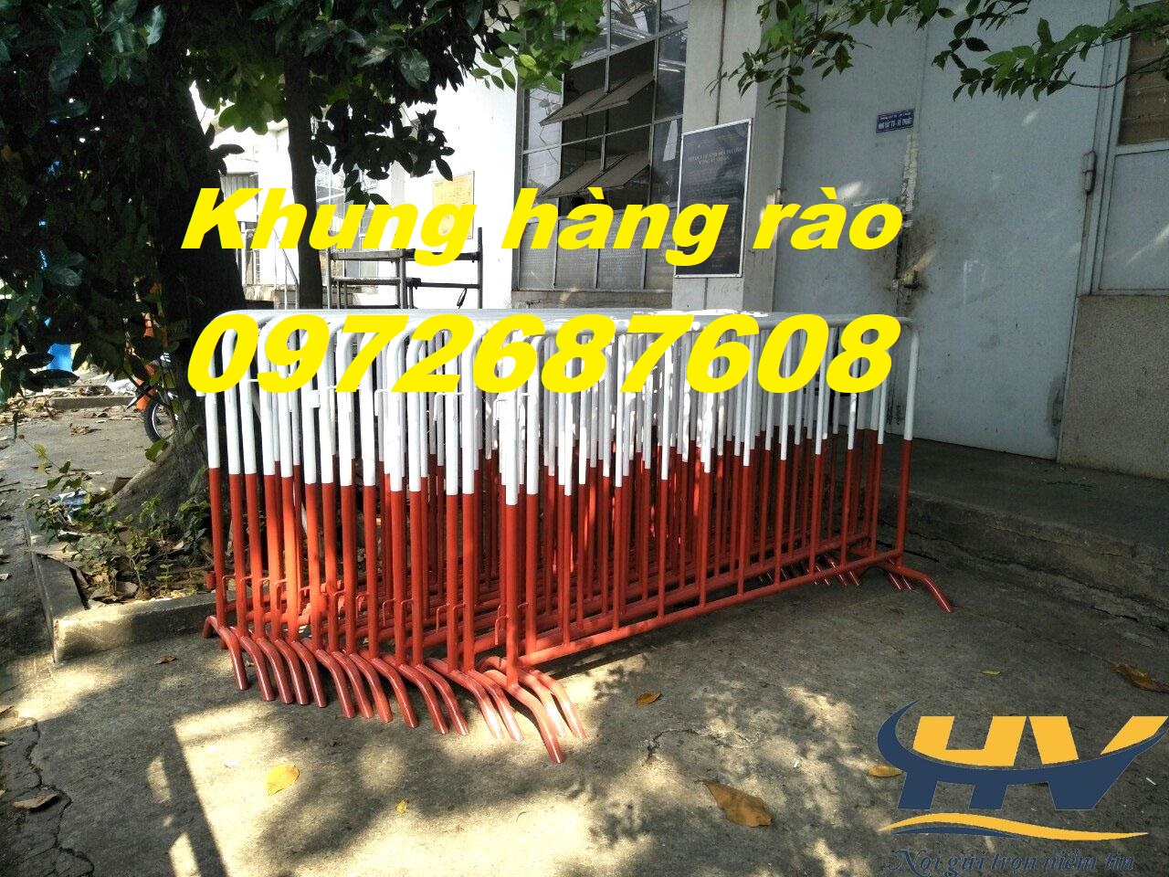 Hàng rào di động, khung rào chắn di động, barie sự kiện tại Long An