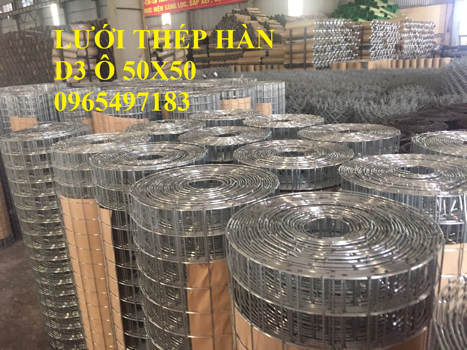 Lưới thép hàn D3, D4 ô 50x50 hàng có sẵn