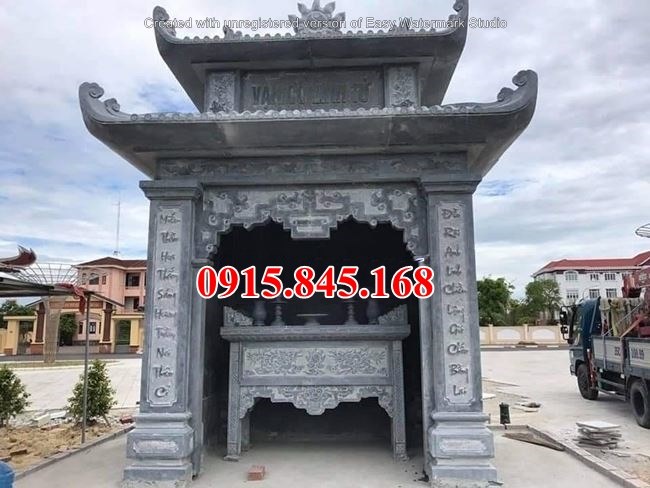Mẫu 717 miếu thờ đá đẹp bán cần thơ am cây hương trang khóm
