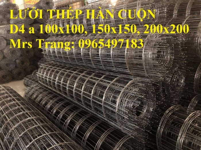 Lưới thép hàn D6 a 200x200, D8 a200x200, D10 a200x200 tại Hà Nội