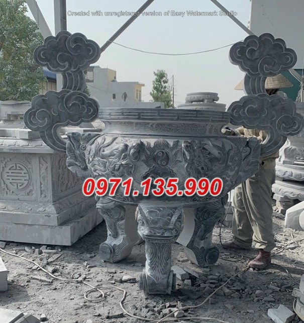 mẫu đỉnh hương bằng đá đẹp bán tại vĩnh phúc lư hương cắm nhang