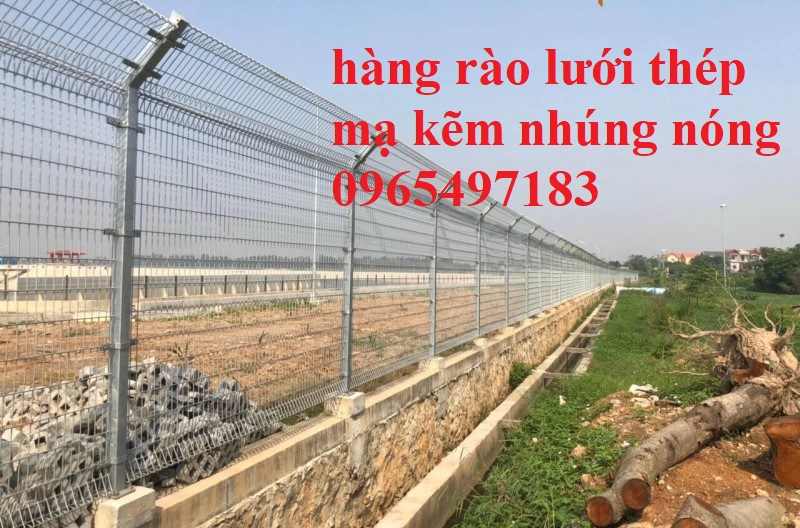 Hàng rào lưới thép chấn sóng, hàng rào gập đầu, hàng rào lưới thép hàn