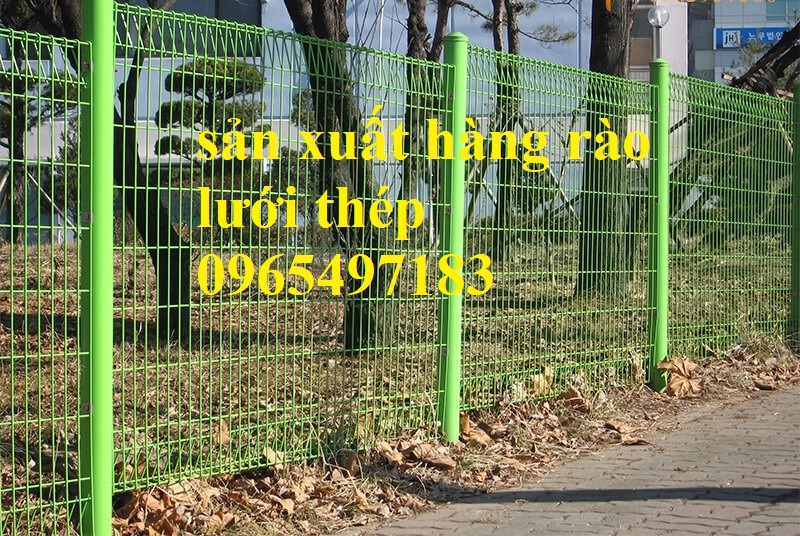 Hàng rào lưới thép chấn sóng, hàng rào gập đầu, hàng rào lưới thép hàn
