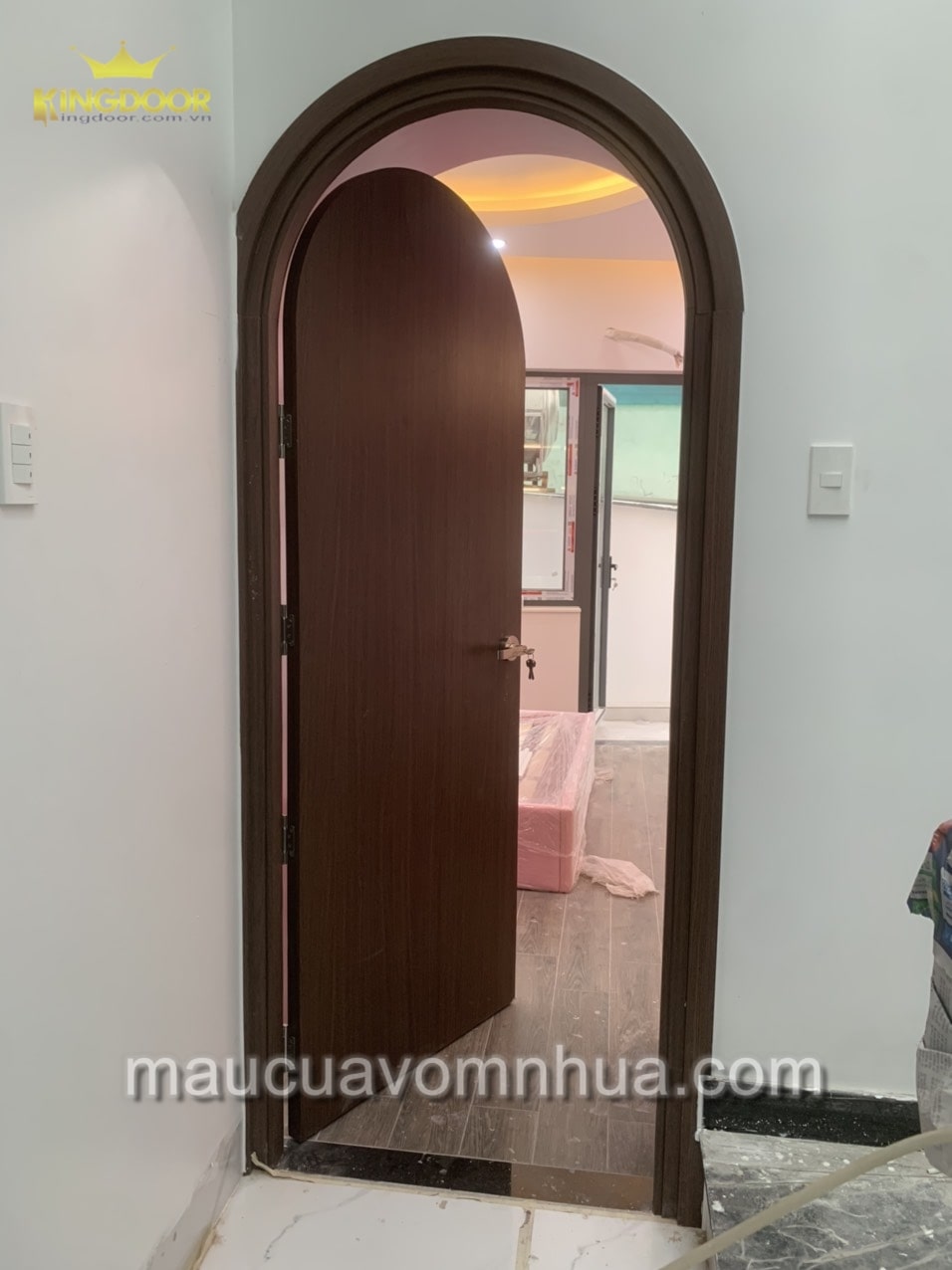 Mẫu cửa vòm nhựa composite, mẫu cửa đẹp giá rẻ