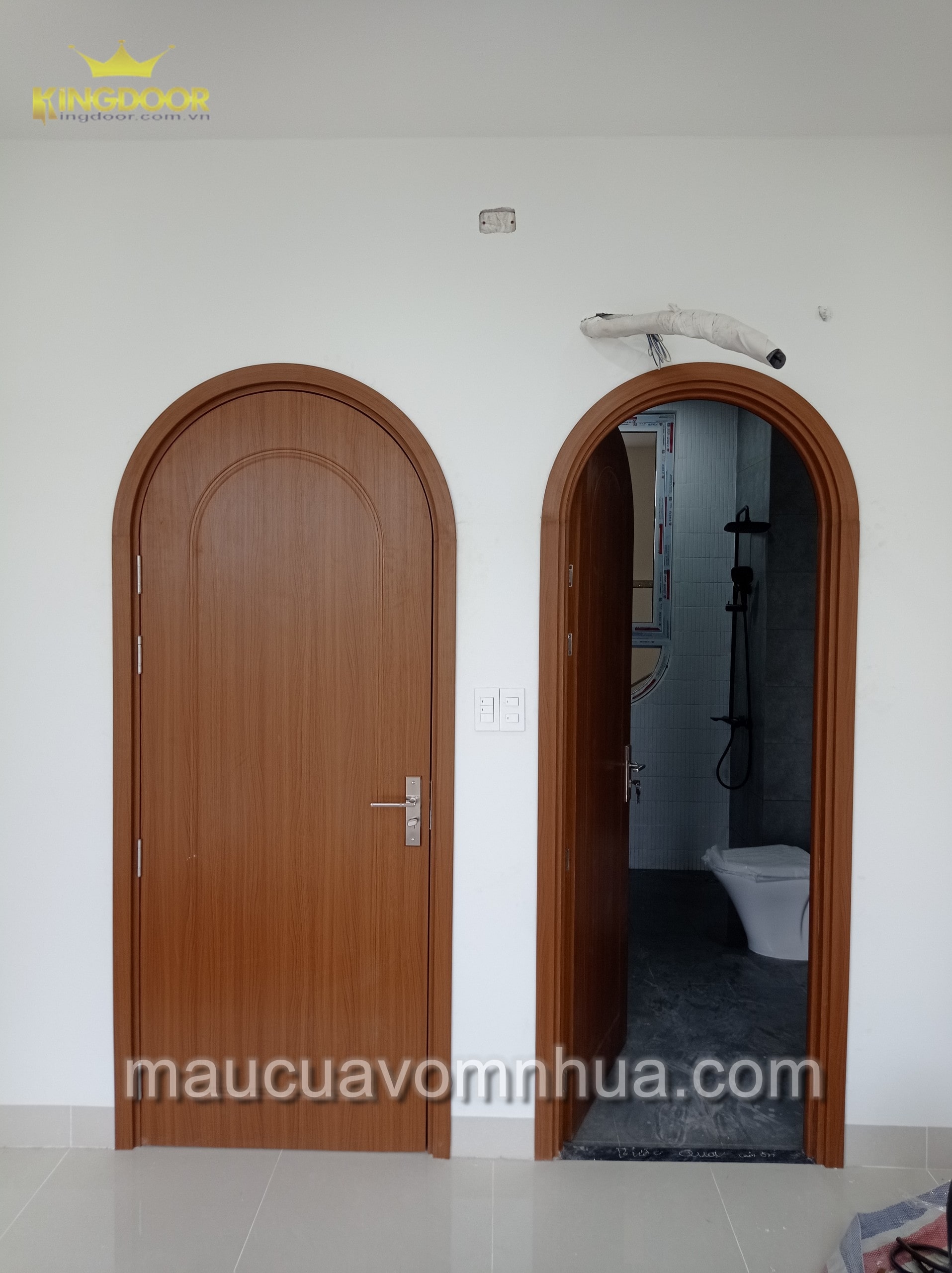 Mẫu cửa vòm nhựa composite, mẫu cửa đẹp giá rẻ