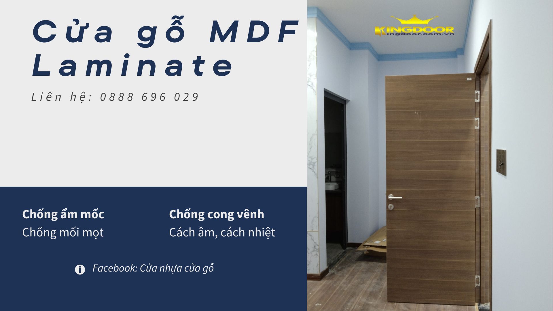 Cửa gỗ MDF Laminate tại Tây Ninh - Cửa gỗ công nghiệp