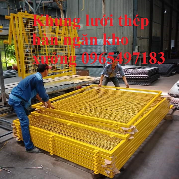 Khung lưới thép ngăn kho, xưởng, hàng rào ngăn kho, vách lưới ngăn kho