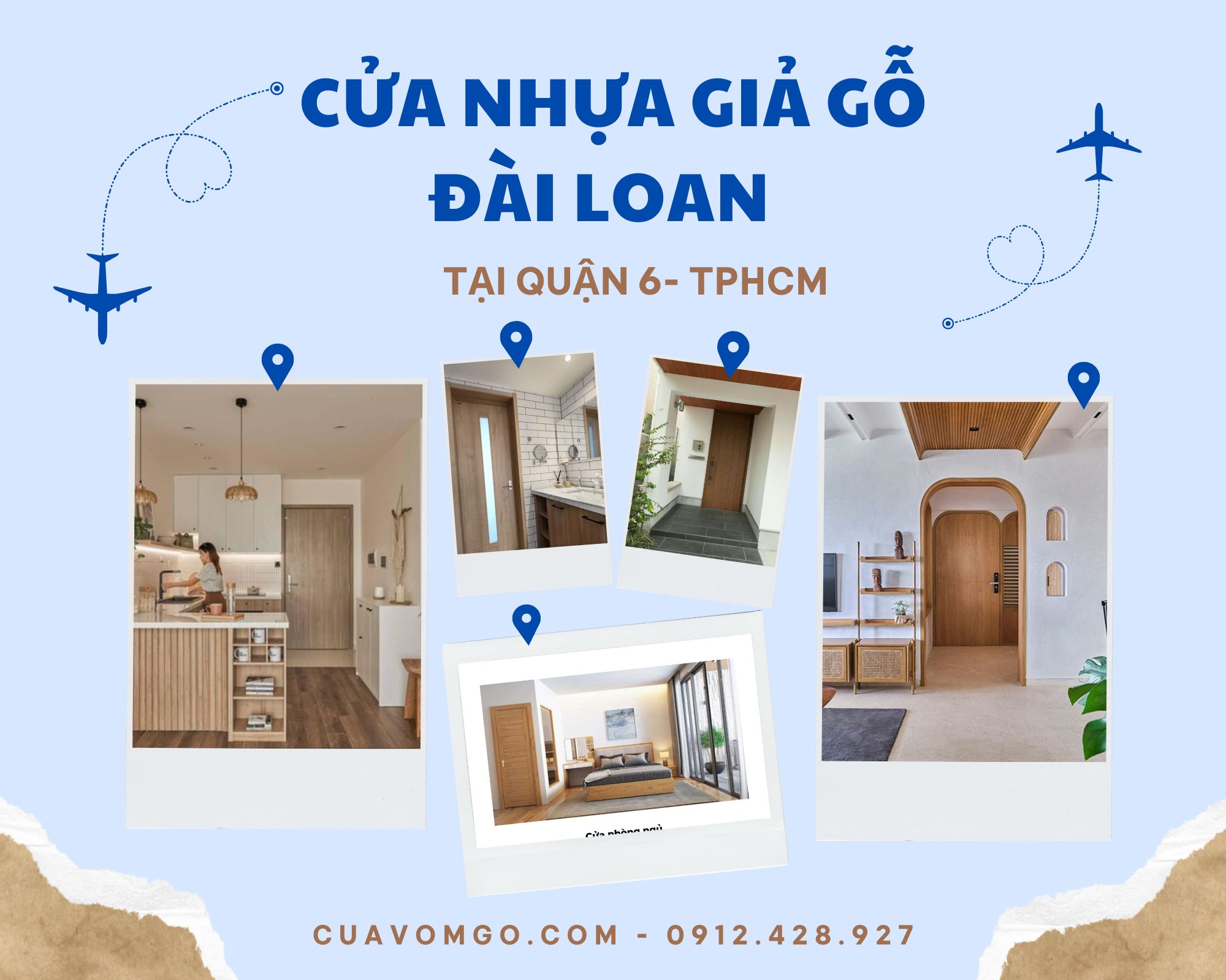 Cửa nhựa Đài Loan tại Quận 6  chông nước 100%