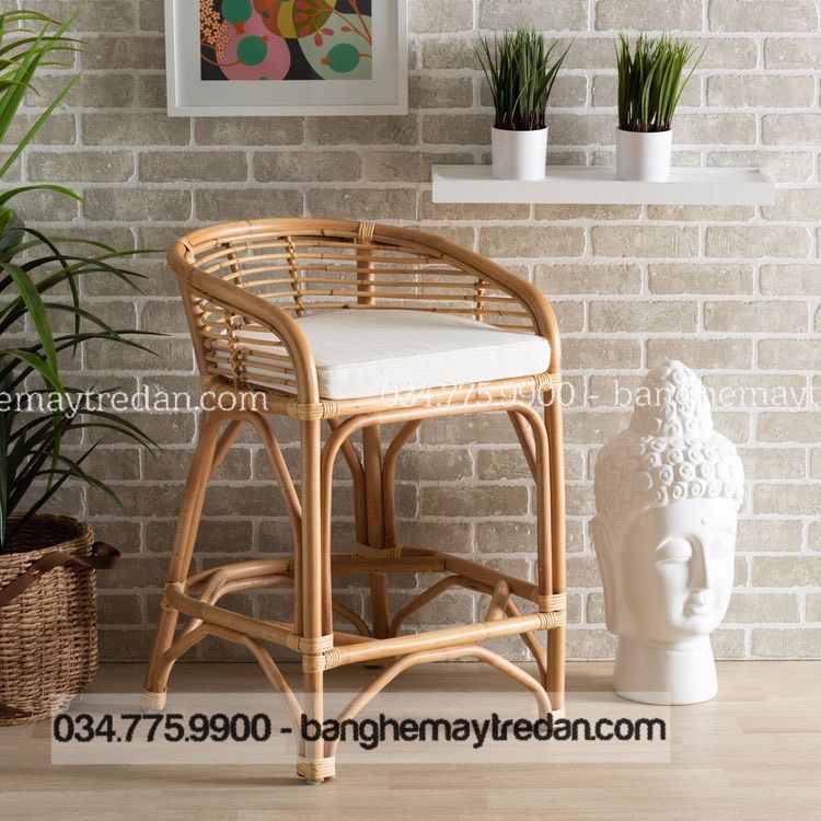 Ghế bar mây tre đan cao cấp - Mây Tre Lục Bình