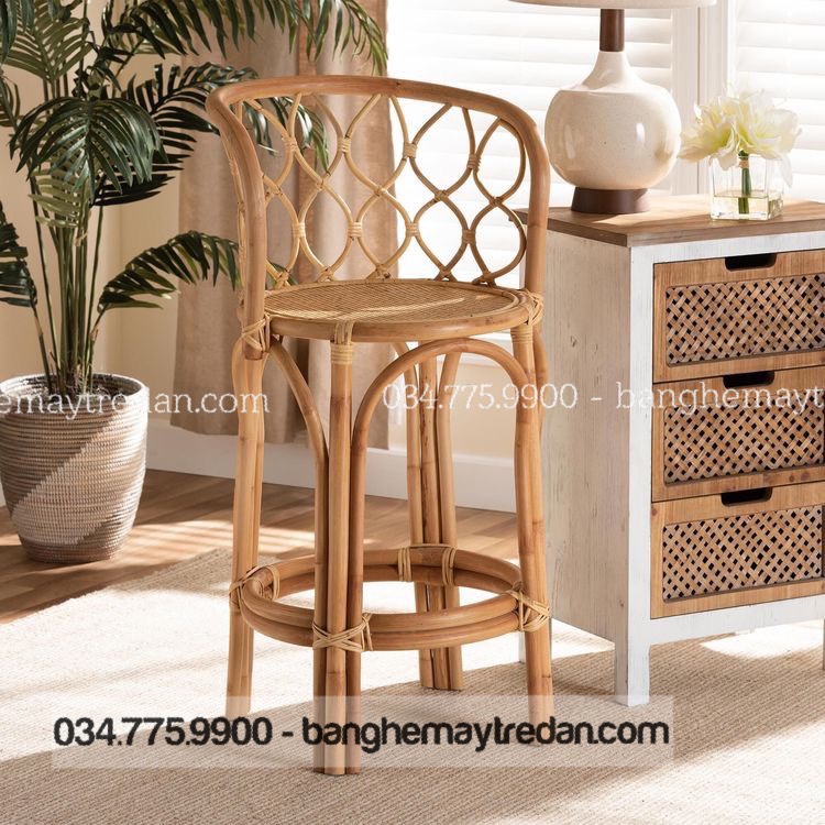 Ghế bar mây tre đan cao cấp - Mây Tre Lục Bình
