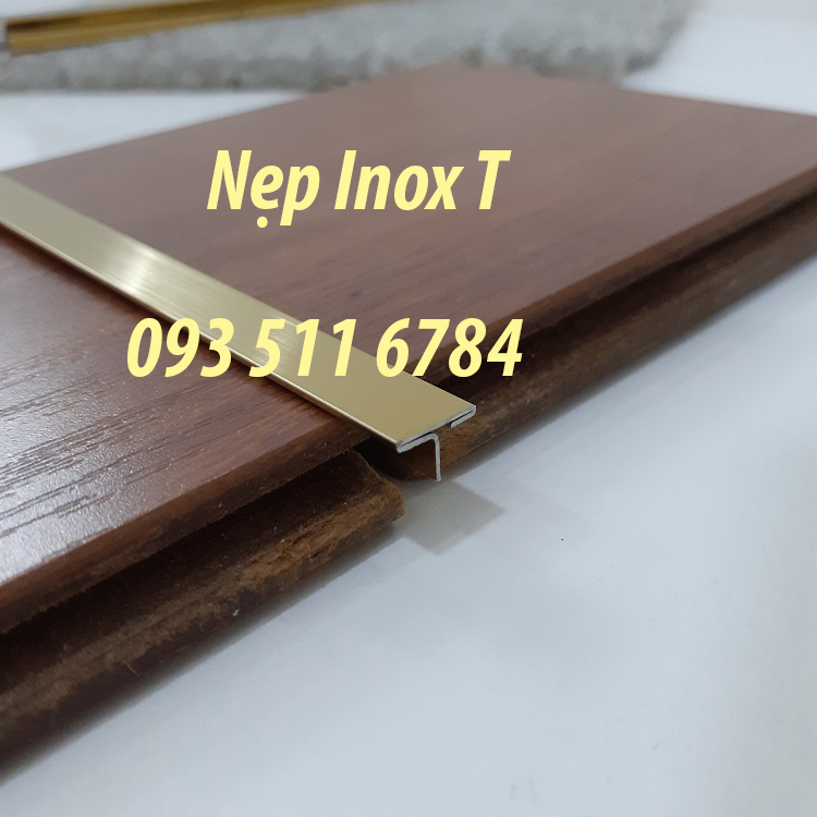 Nẹp Inox T8 T15 T20 màu vàng Nẹp Inox giá rẻ giao hàng toàn quốc