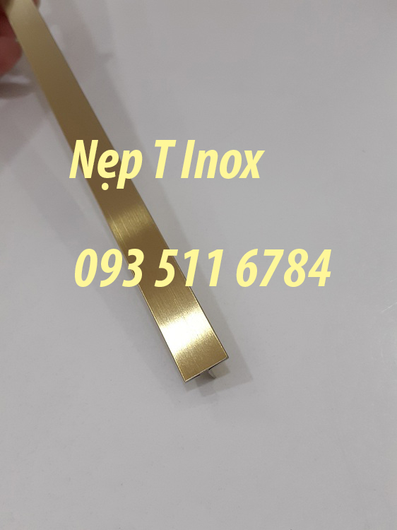 Nẹp Inox T8 T15 T20 màu vàng Nẹp Inox giá rẻ giao hàng toàn quốc
