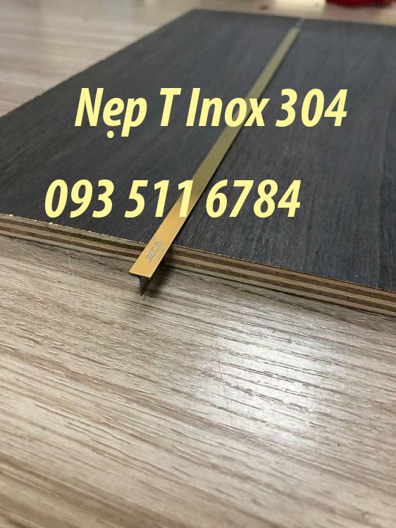 Nẹp Inox T8 T15 T20 màu vàng Nẹp Inox giá rẻ giao hàng toàn quốc