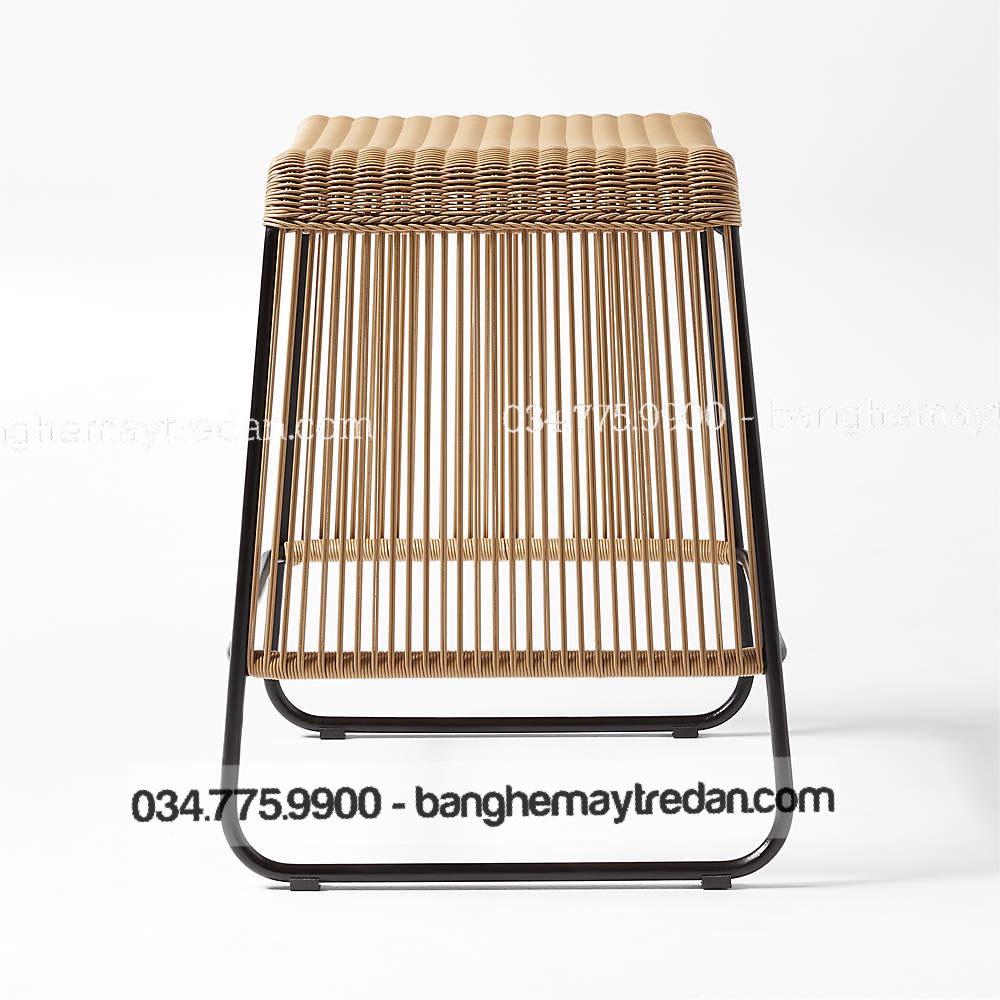 Ghế quầy bar nhựa giả mây cho sảnh lounge sang trọng