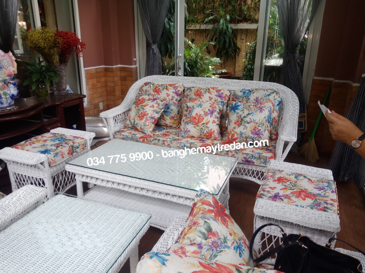 Sofa mây tự nhiên kiểu cổ điển - Mây Tre Lục Bình