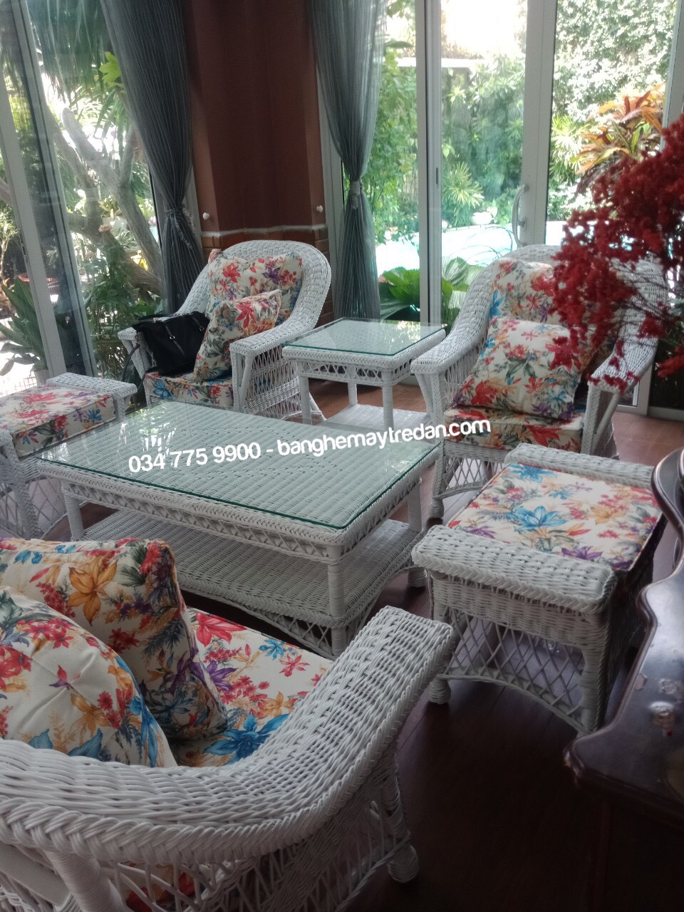 Sofa mây tự nhiên kiểu cổ điển - Mây Tre Lục Bình