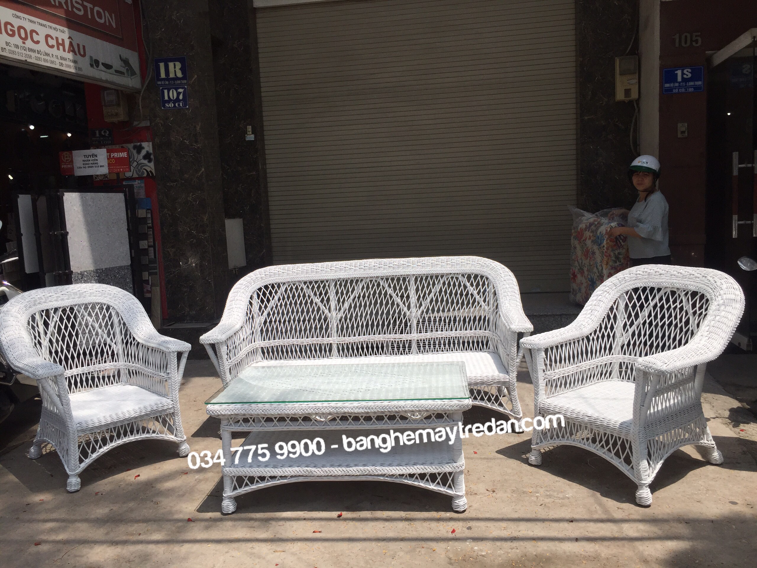 Sofa mây tự nhiên kiểu cổ điển - Mây Tre Lục Bình
