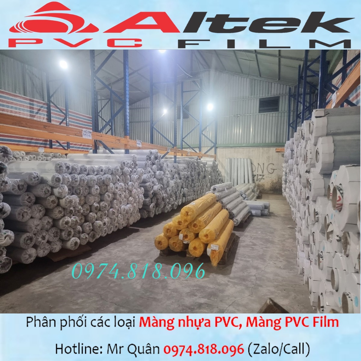 Tổng kho màng nhựa pvc, màng nhựa dẻo Altek Pvc Film