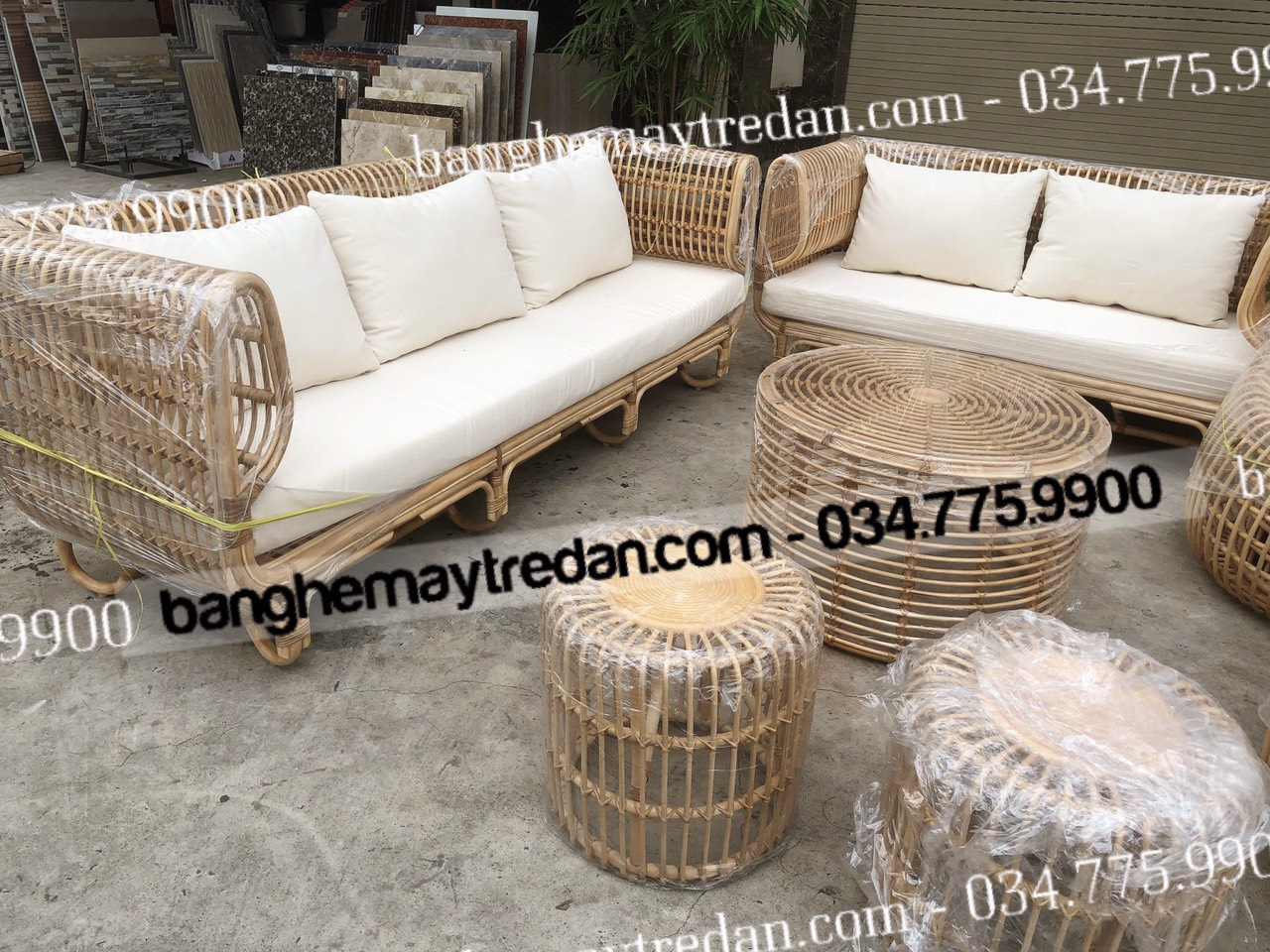 Sofa tổ yến đậm phong cách nội thất Tropical