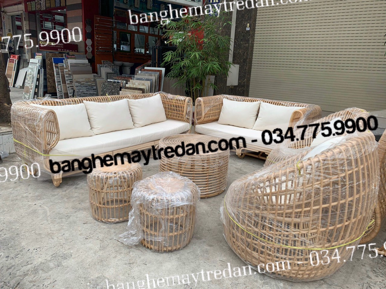 Sofa tổ yến đậm phong cách nội thất Tropical