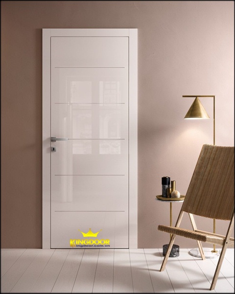 CỬA GỖ MDF TRƠN SƠN KINGDOOR TẠI NHA TRANG