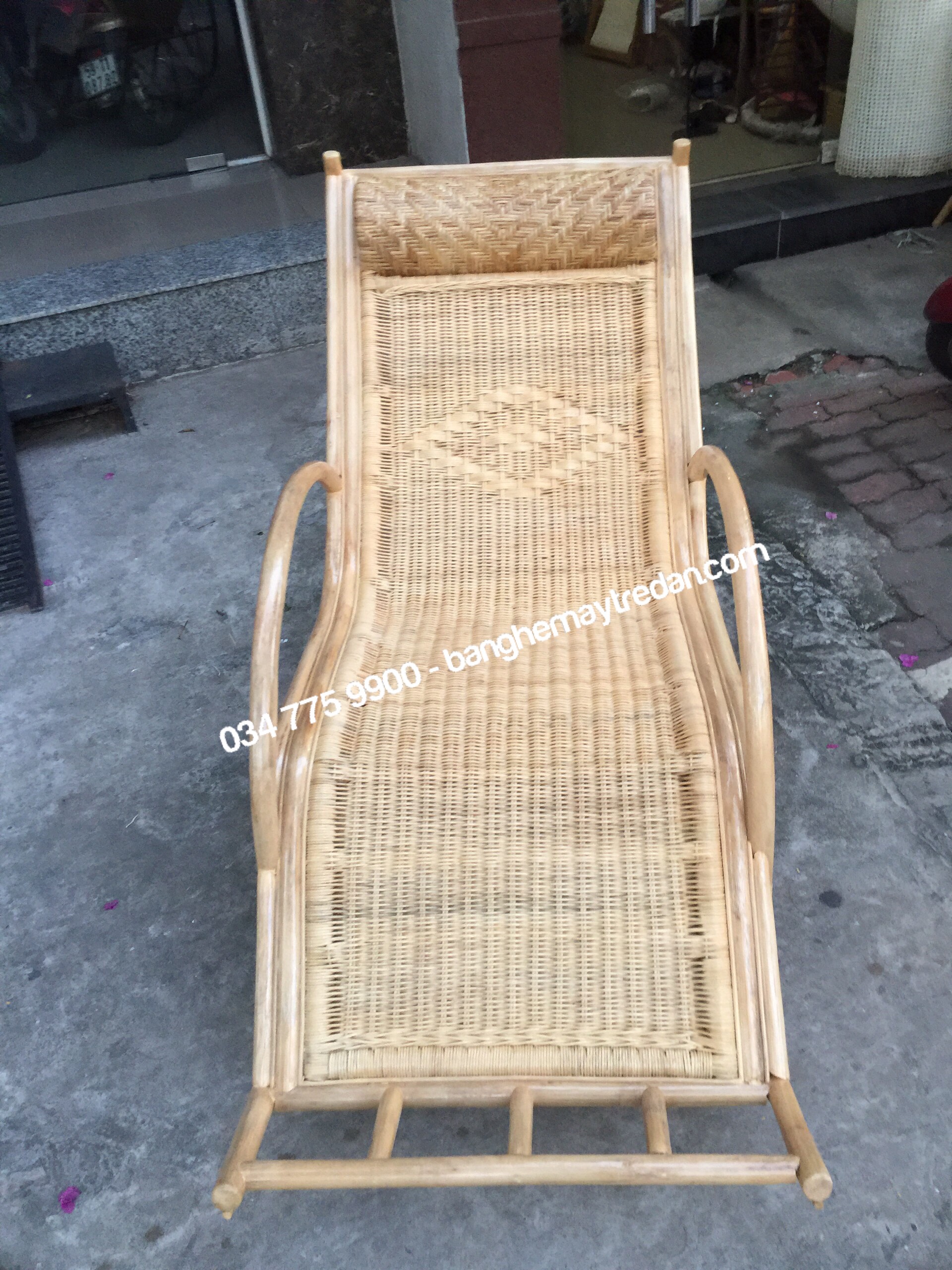 Ghế mây bập bênh tựa lưng cao - 0347759900