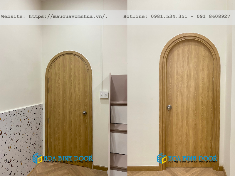 Cửa vòm nhựa tại quận 9 - Cửa nhựa Composite