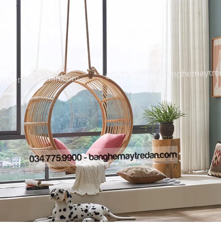 Xích đu mây phong cách Tropical độc đáo - Mây Tre Lục Bình
