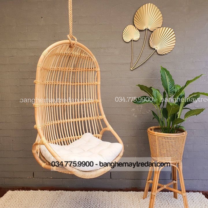 Xích đu mây phong cách Tropical độc đáo - Mây Tre Lục Bình