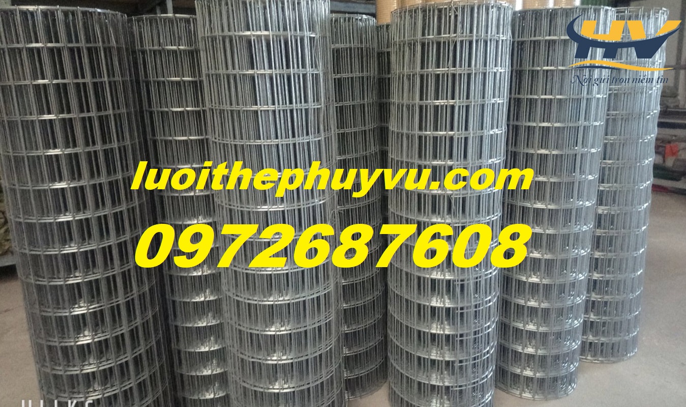 Lưới thép ô vuông, lưới thép mạ kẽm D3 Ô5050 tại TP HCM