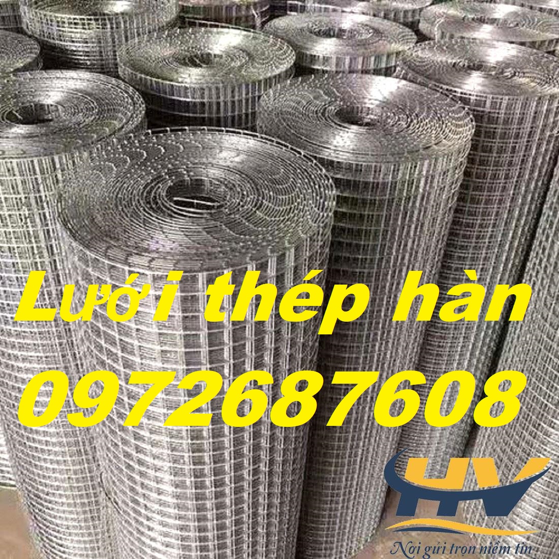 Lưới thép ô vuông, lưới thép mạ kẽm D3 Ô5050 tại TP HCM