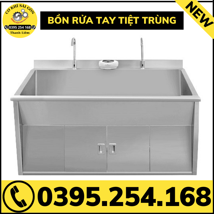 Bồn rửa tay tiệt trùng các loại 1 vòi, 2 vòi và 3 vòi