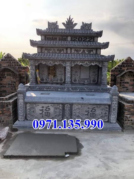 Mộ đá mỹ nghệ - Mẫu mộ chạm điêu khắc bằng đá bán Ninh Thuận