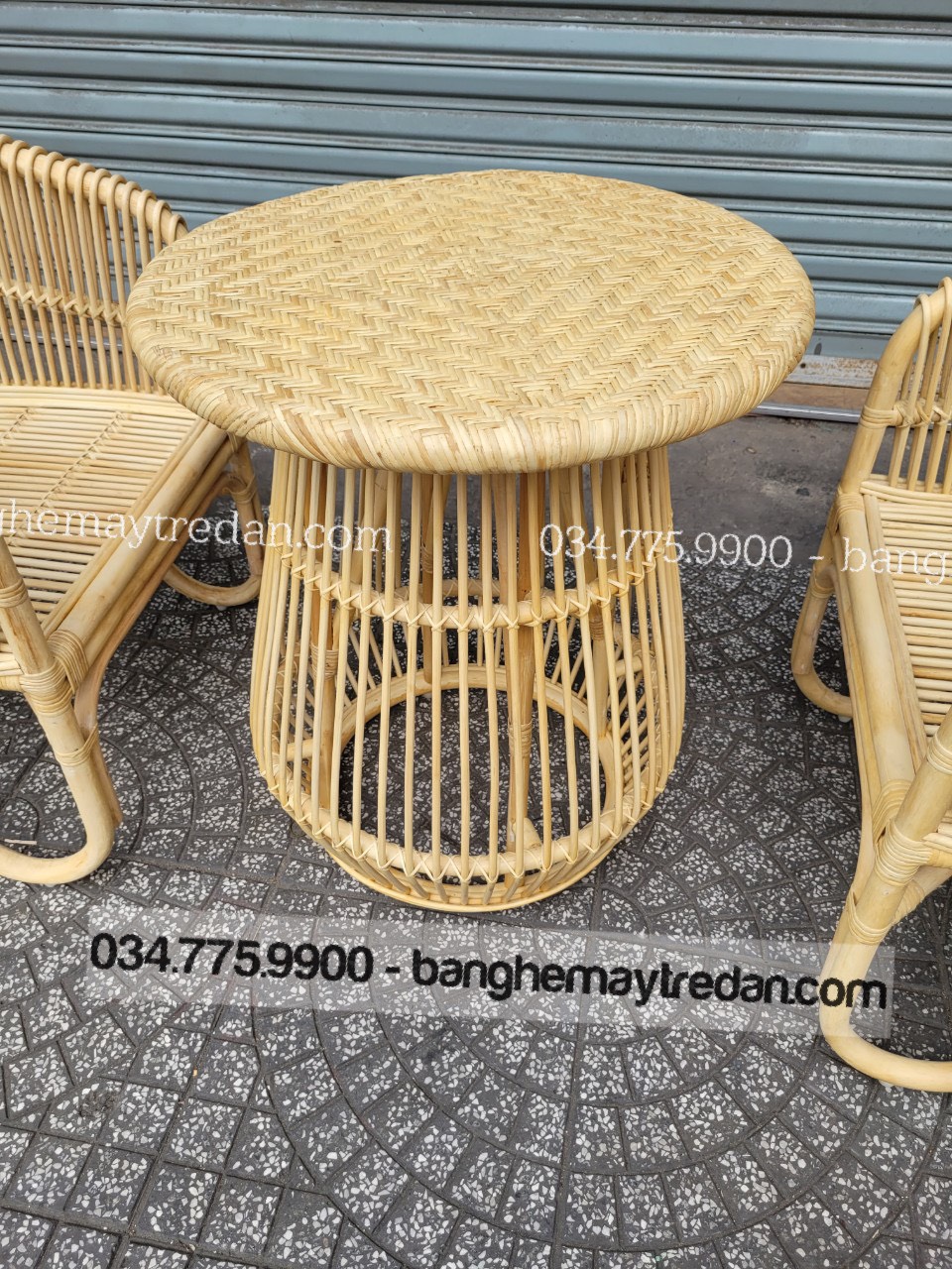 Bộ 2 ghế mây 1 bàn để phòng ngủ nhỏ gọn - Bàn ghế mây tre đan