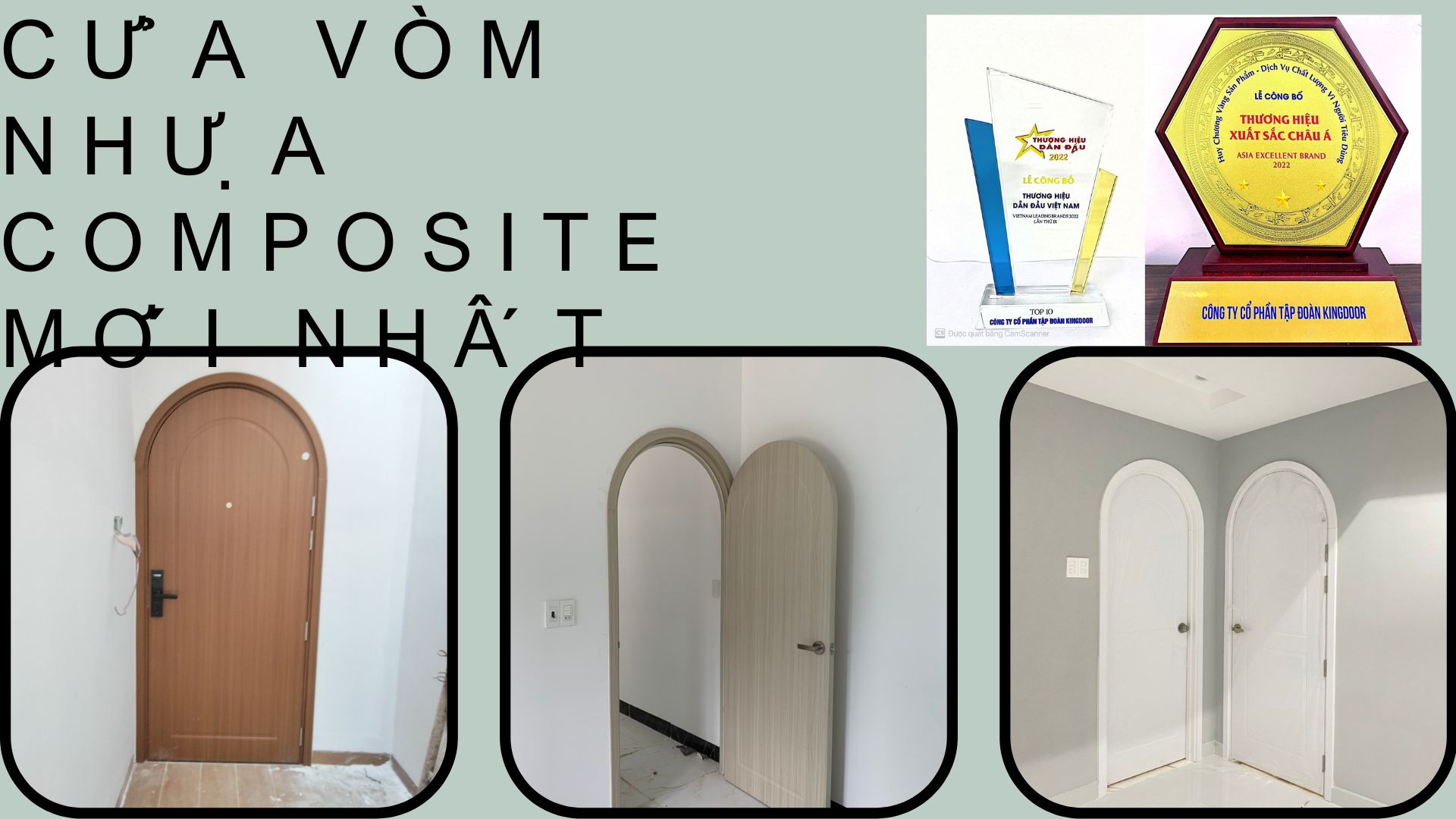 Mẫu cửa vòm nhựa composite mới nhất 2023