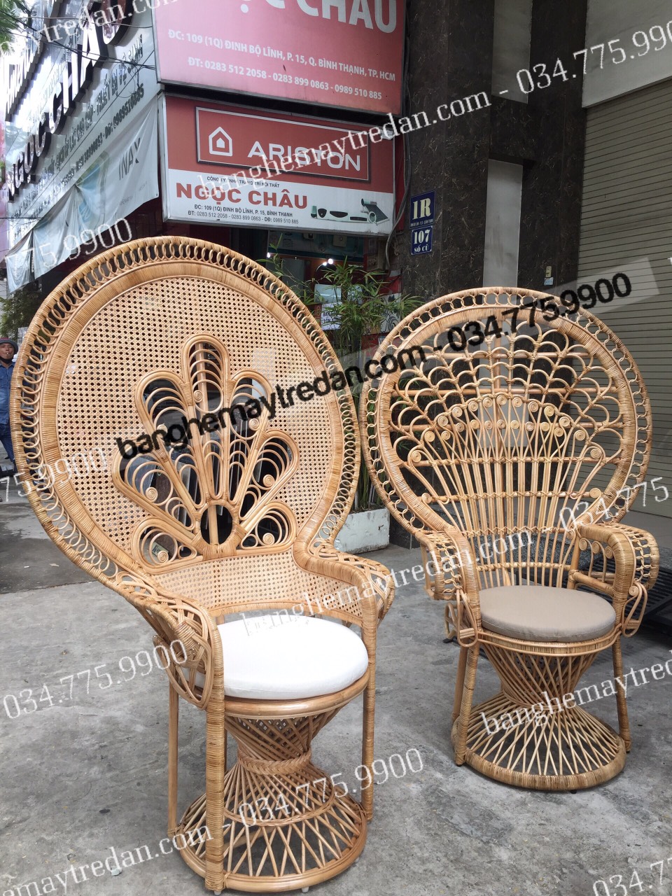 Ghế mây đuôi công, ghế nữ hoàng cực chảnh