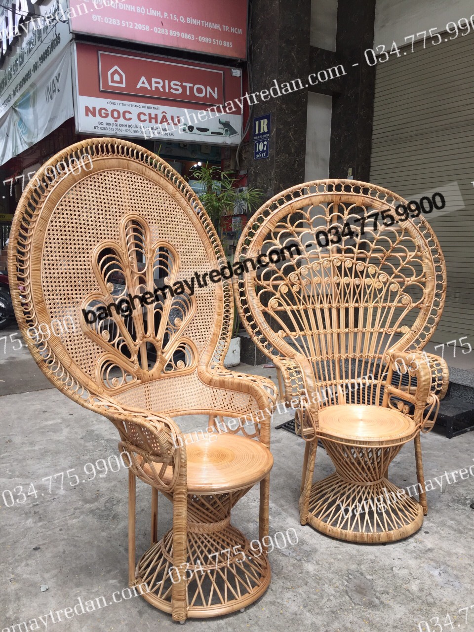 Ghế mây đuôi công, ghế nữ hoàng cực chảnh