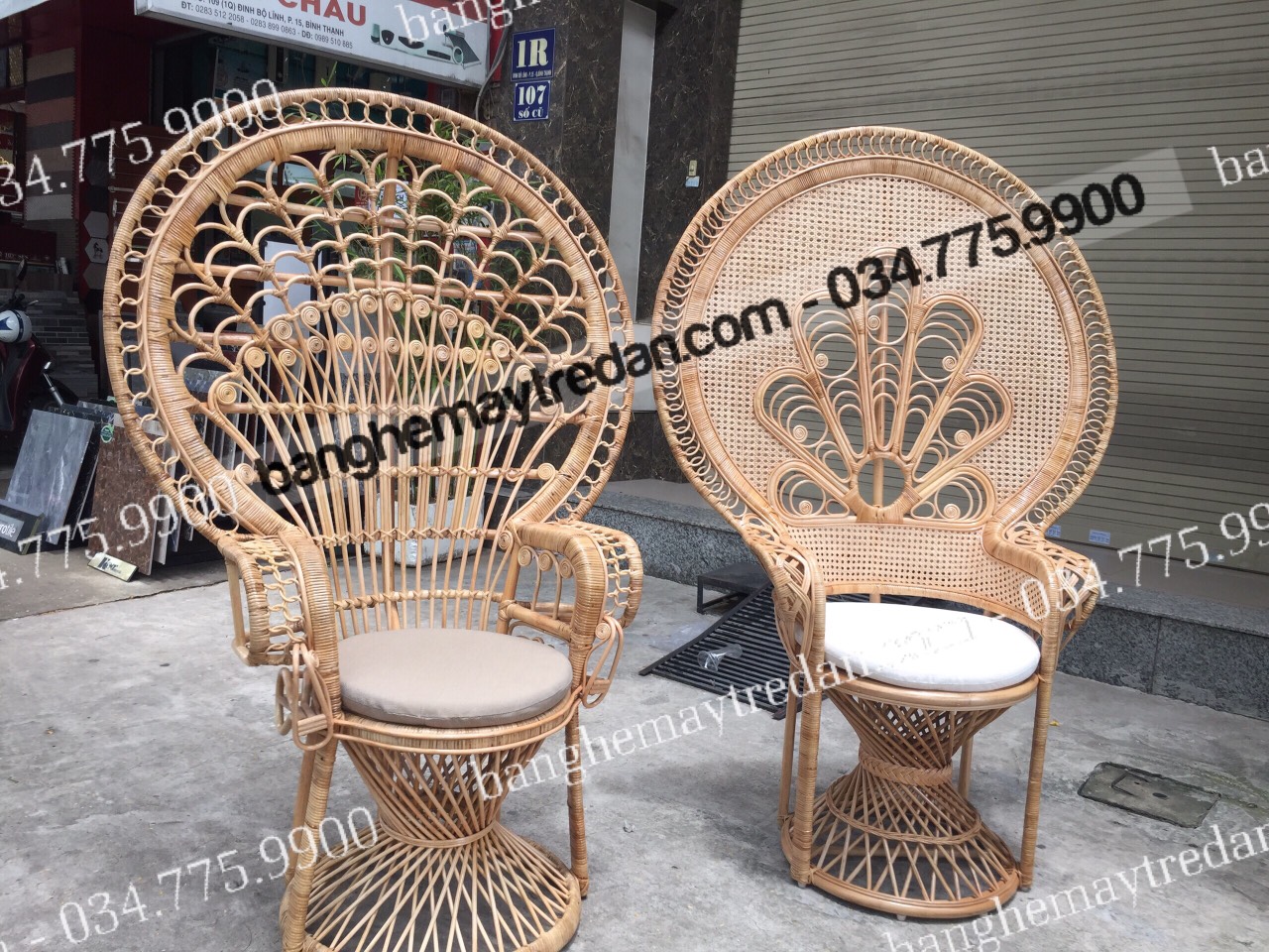 Ghế mây đuôi công, ghế nữ hoàng cực chảnh