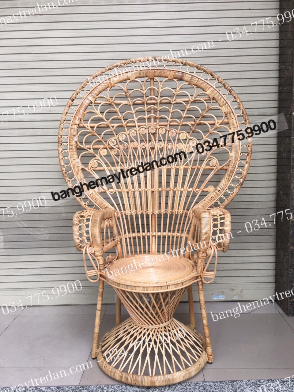 Ghế mây đuôi công, ghế nữ hoàng cực chảnh