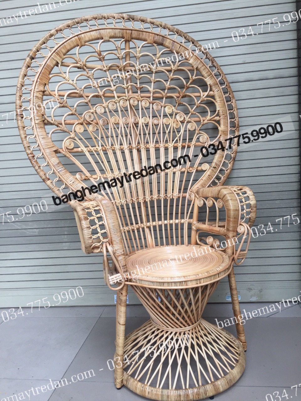 Ghế mây đuôi công, ghế nữ hoàng cực chảnh