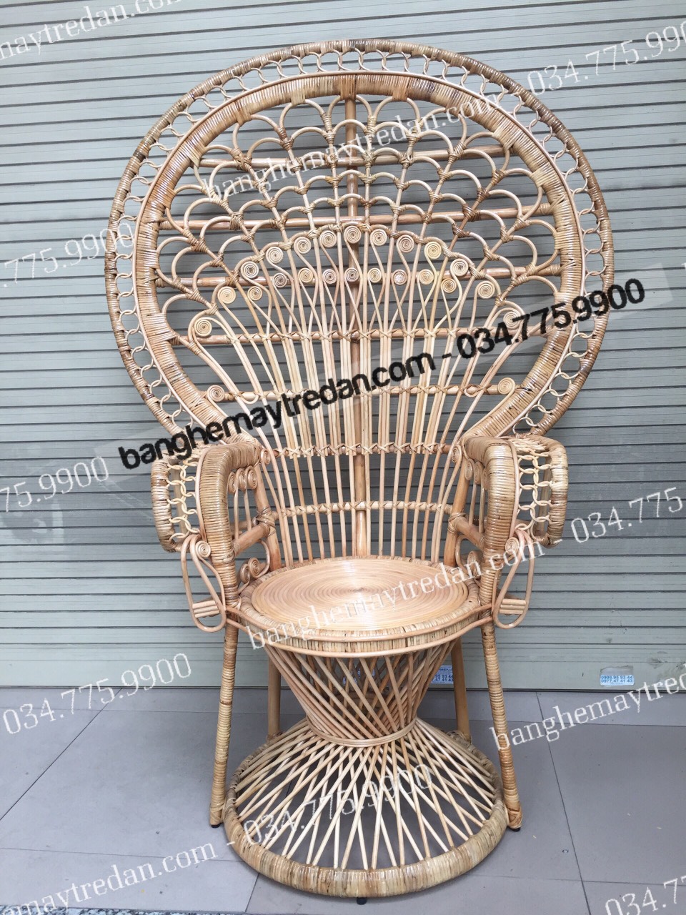 Ghế mây đuôi công, ghế nữ hoàng cực chảnh