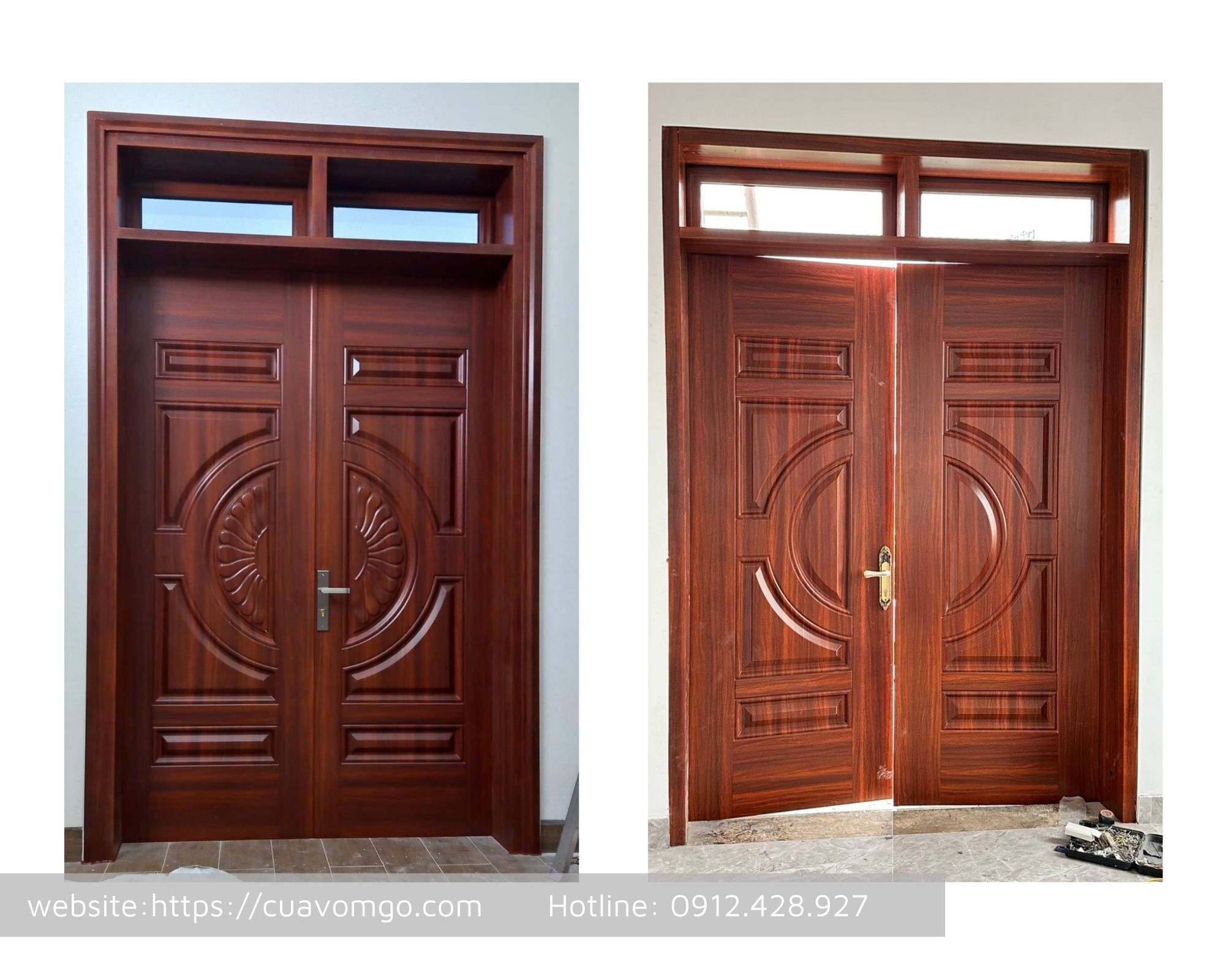 Báo giá cửa thép vân gỗ mới nhất hoabinhdoor cao cấp