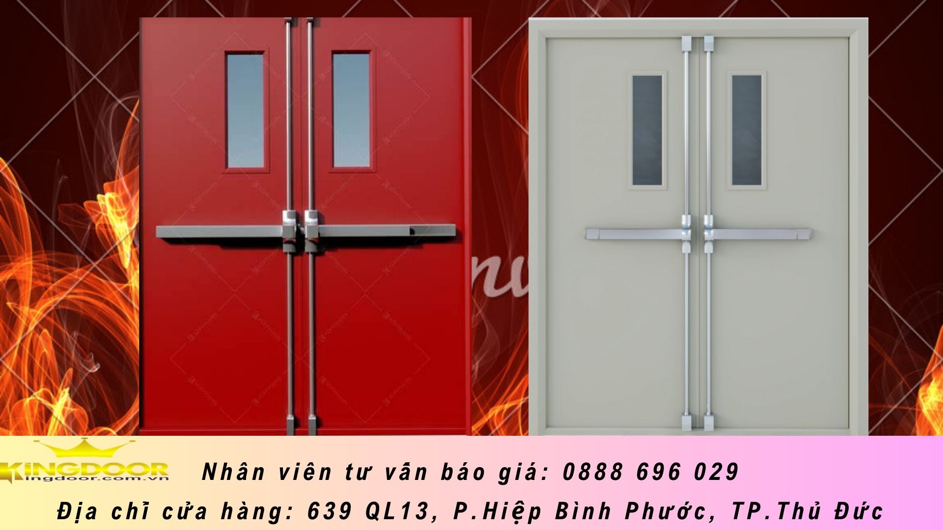 Cửa thép chông cháy 70p 90p 120p tại Đăk Lăk