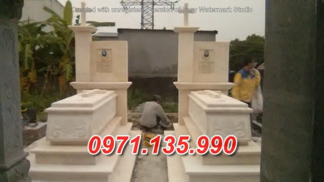 Mộ đá vàng - Mẫu mộ bằng đá vàng đơn giản đẹp bán Phú Yên