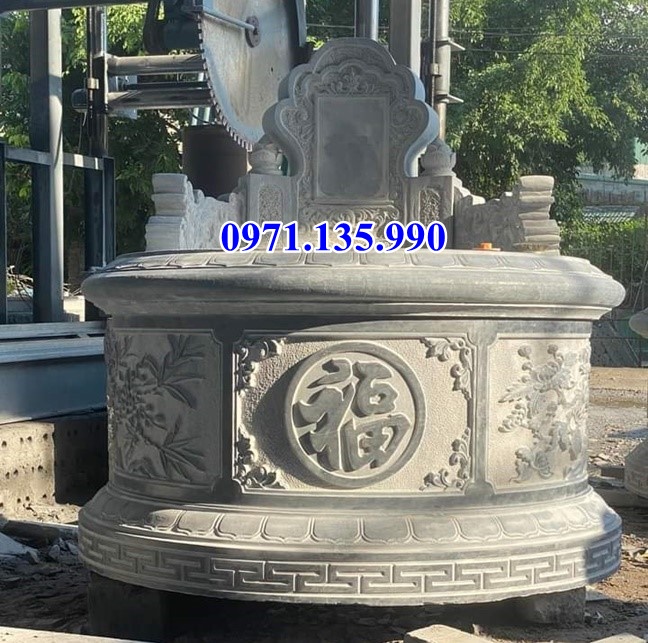 Mộ đá tròn - Lăng mộ hình lục lăng bát giác đẹp bán Phú Yên