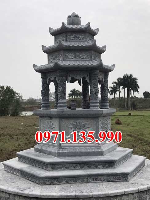 Mộ đá tròn - Lăng mộ hình lục lăng bát giác đẹp bán Phú Yên