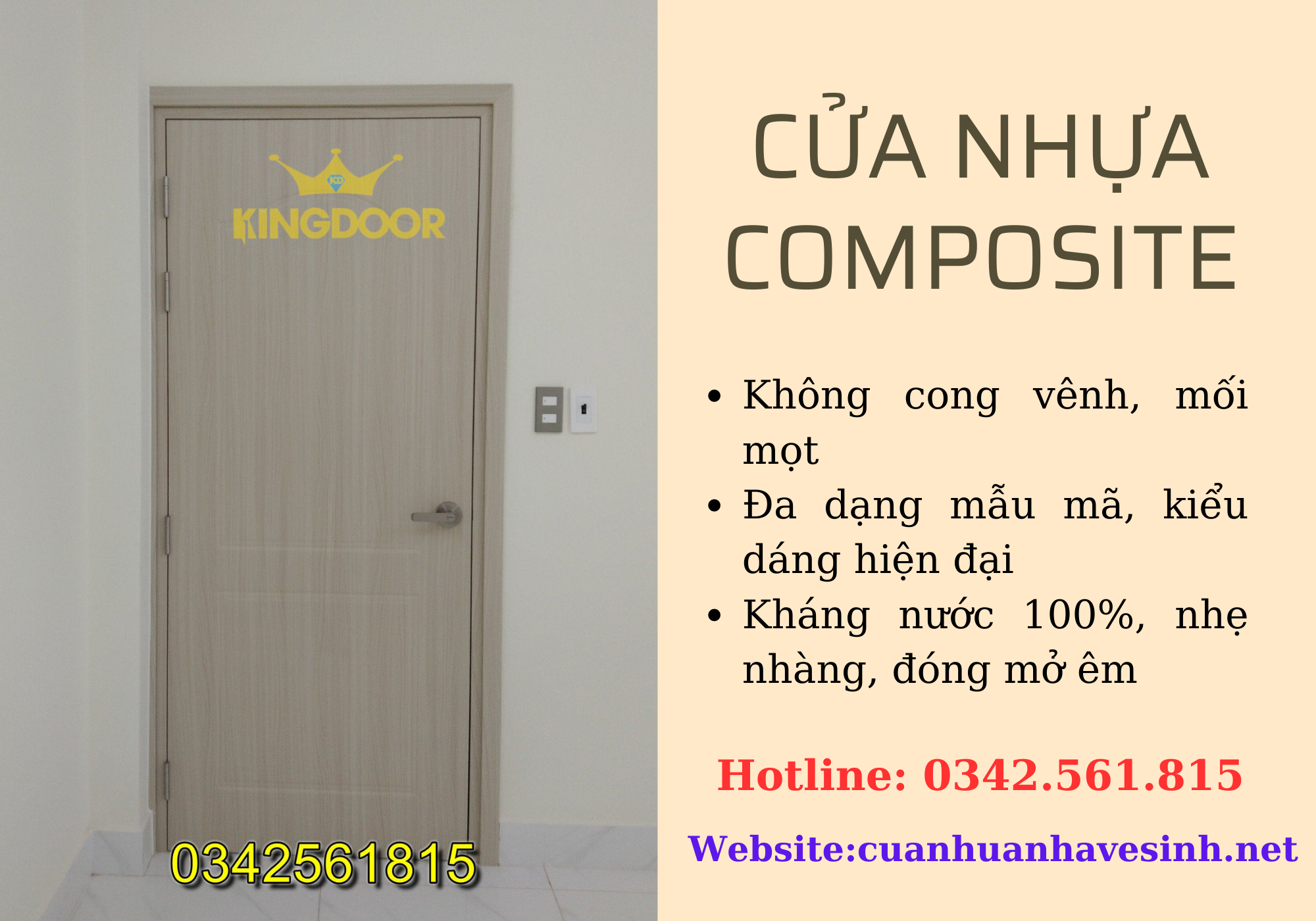 Cửa Nhựa Composite Tại Ninh Thuận - Cửa Nhựa Giả Gỗ Cao