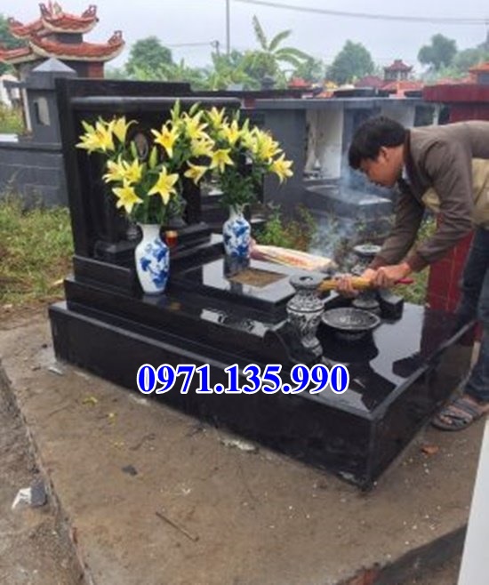 Mộ đá hoa cương - Mẫu mộ bằng đá Granite đẹp bán tại Bắc Giang