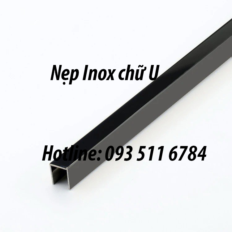Nẹp Inox đen nẹp ron gạch nẹp Inox chữ U T giá rẻ