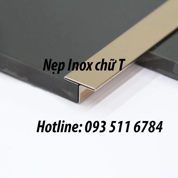 Nẹp Inox đen nẹp ron gạch nẹp Inox chữ U T giá rẻ